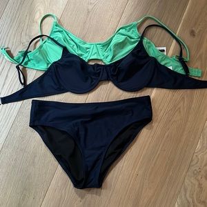 J Crew classic swim suit set - 3 pieces